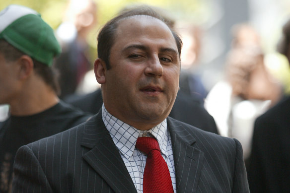 Tony Mokbel outside court in 2014. He was convicted of drug trafficking but acquitted of murder.
