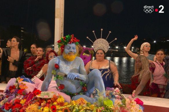 An interpretation of the Greek God Dionysus has annoyed some observers of the opening ceremony.