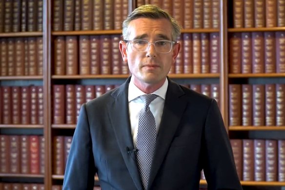 NSW Premier Dominic Perrottet released a video on Friday morning apologising for wearing a Nazi uniform at his 21st birthday party.