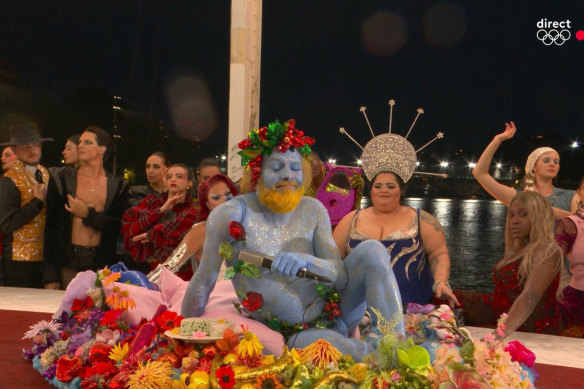 An interpretation of the Greek God Dionysus has annoyed some observers of the opening ceremony.