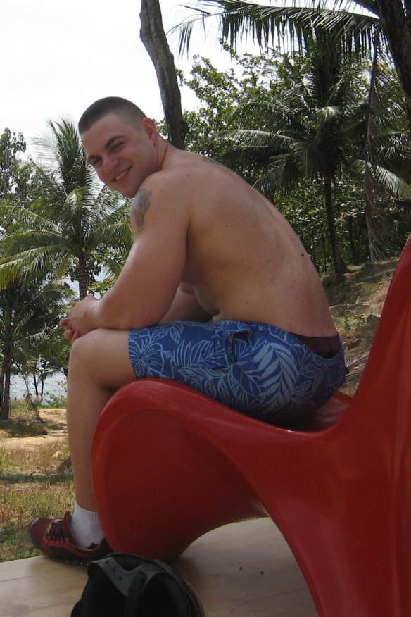 James Blatch in Thailand when he was 18 years old.