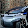 A prototype of a solar-powered, driverless electric vehicle.