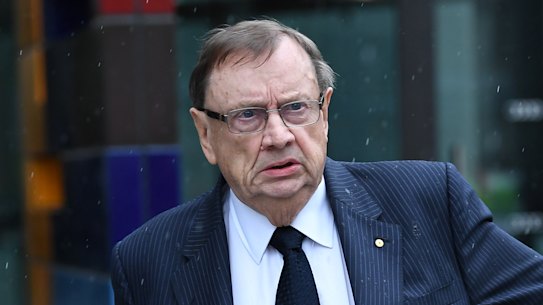 Former Tennis Australia director Harold Mitchell leaves the Federal Court in November.