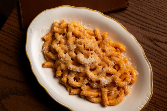 Rigatoni with spicy vodka sauce at Decca.