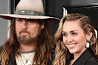 LOS ANGELES, CALIFORNIA - FEBRUARY 10: (L-R) Billy Ray Cyrus, Miley Cyrus and Tish Cyrus attend the 61st Annual Grammy Awards at Staples Center on February 10, 2019 in Los Angeles, California. (Photo by David Crotty/Patrick McMullan via Getty Images)