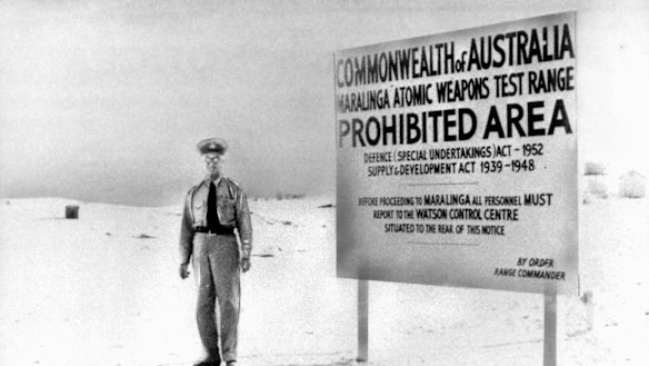 Nuclear testing was carried out in the deserts of South Australia at Maralinga.