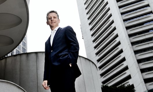 Dexus CEO, Darren Steinberg, in front of the MLC Centre, Sydney. 