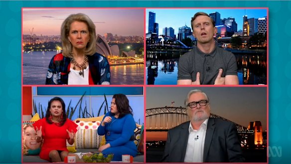 White commentators debated whether racism is real.