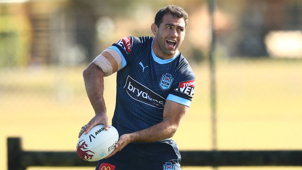Dale Finucane will be promoted to the Blues bench and play his fifth Origin game.