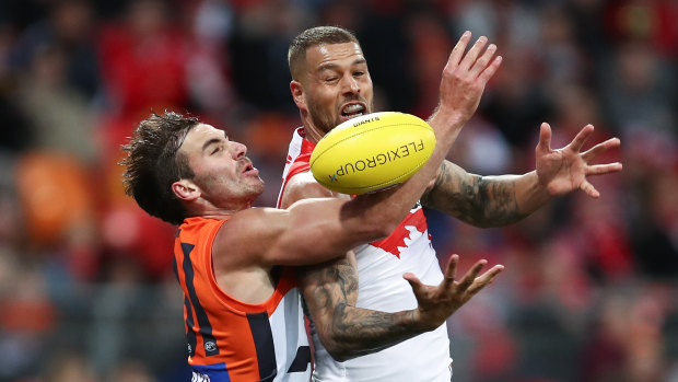 For the first time in their rivalry, the Giants are well ahead of the Swans on the field.