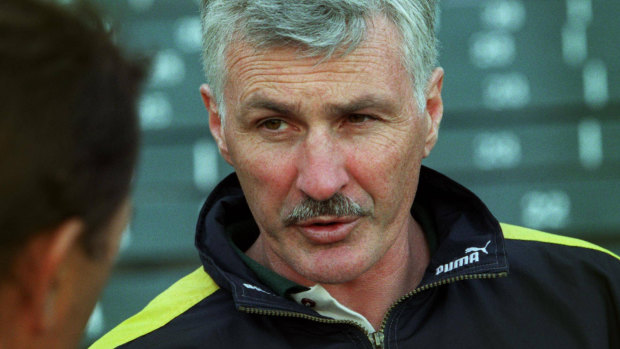Mick Malthouse during the late stages of his coaching career at West Coast.