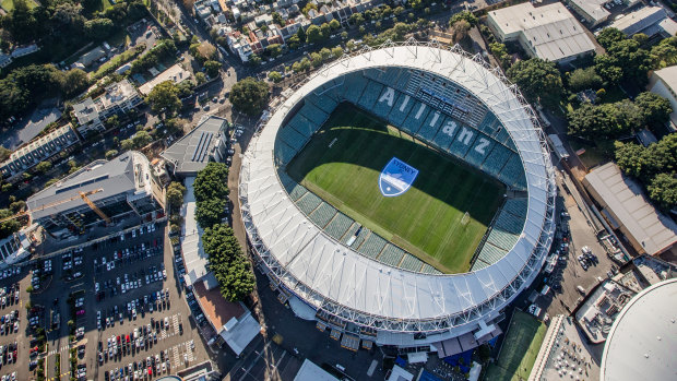  Allianz Stadium at  Moore Park.
