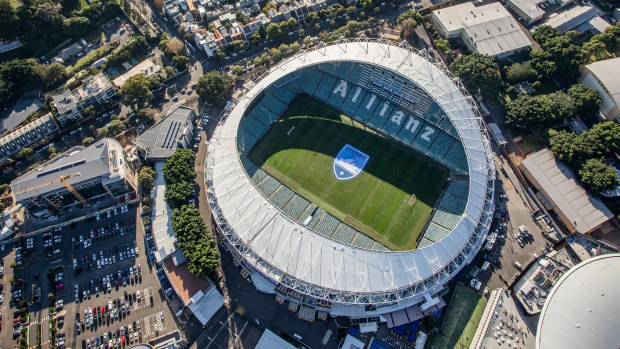 Allianz Stadium at Moore Park will be knocked down and rebuilt. 
