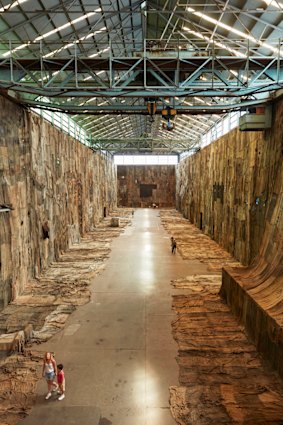 At Cockatoo Island for the Biennale: ‘No Friend but the Mountains 2012-2020’, by Ibrahim Mahama.