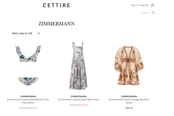 Cettire sells European designer fashion at a discount. 