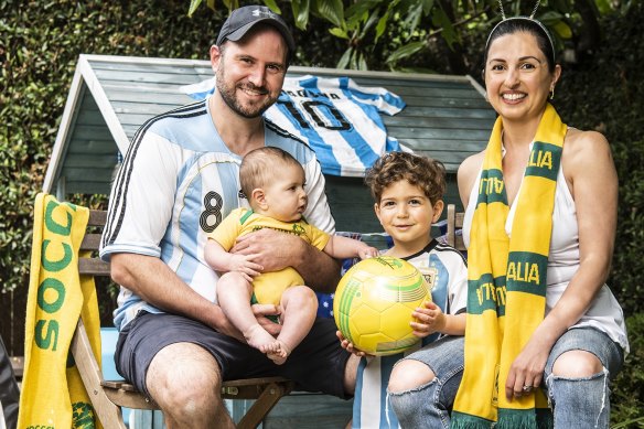 The Fratantoni family will have mixed allegiances in the upcoming World Cup clash between Australia and Argentina.