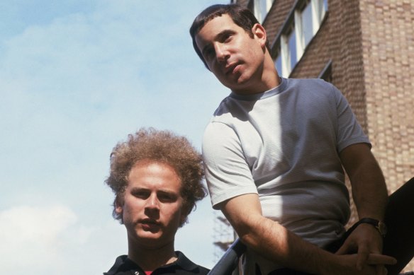 Art Garfunkel and Paul Simon in their heyday. Their song the Sound of Silence provided unlikely inspiration for the Australian one-day international cricket team in India on Sunday.