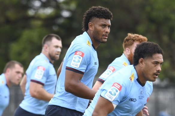 Miles Amatosero is determined to make an impression at the Waratahs.
