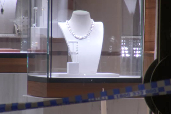 Georg Jensen was broken into on Friday.