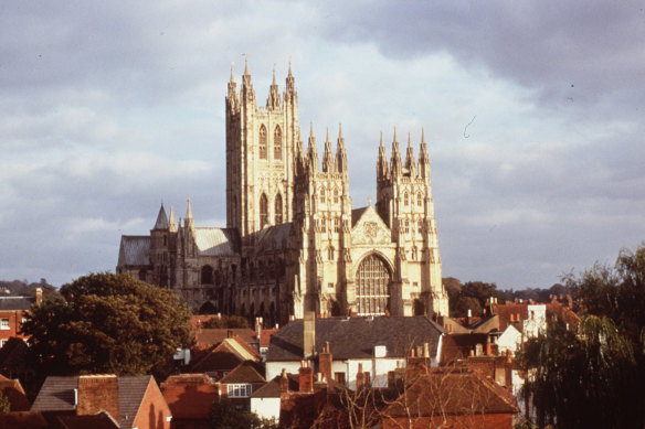 Canterbury Cathedral, the destination of Geoffrey Chaucer's pilgrims.