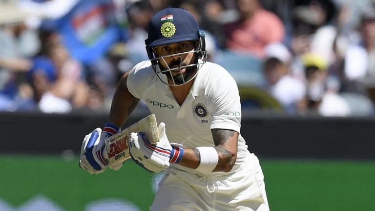 India's captain and master batsman was dropped on 47.