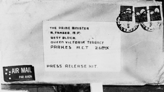 The letter bomb addressed to the Prime Minsiter.