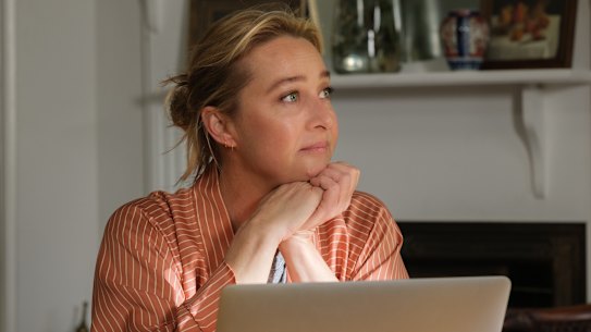 Asher Keddie returns as lifestyle blogger turned website entrepreneur Evelyn Jones in <i>Strife</i> season 2.