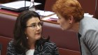 Superannuation Minister Jane Hume helped win the support of Pauline Hanson and other Senate crossbenchers. 