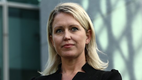 Julian Assange’s lawyer Jennifer Robinson at Parliament House in July.