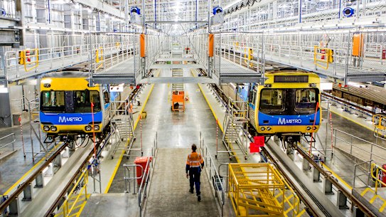 The Craigieburn train maintenance centre.