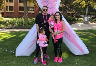 Hawkins now shares her story to support others living with breast cancer and raises money for breast cancer research through the Mother’s Day Classic.