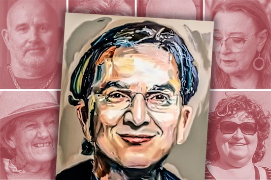 Munjed Al Muderis (portrait by Anh Do) and the victims who led to his court defeat.