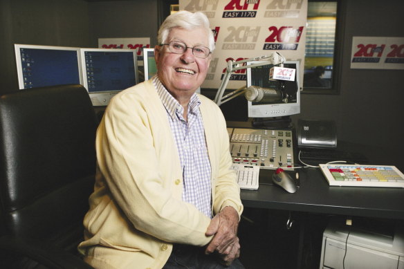 Bob Rogers at 2CH radio station in 2011.