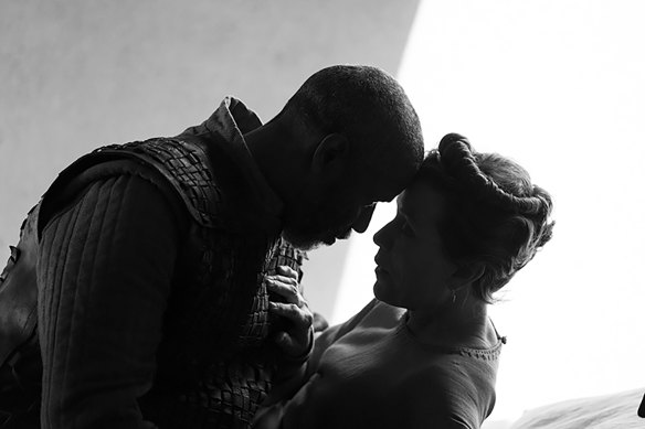 Denzel Washington and Frances McDormand in The Tragedy of Macbeth. 