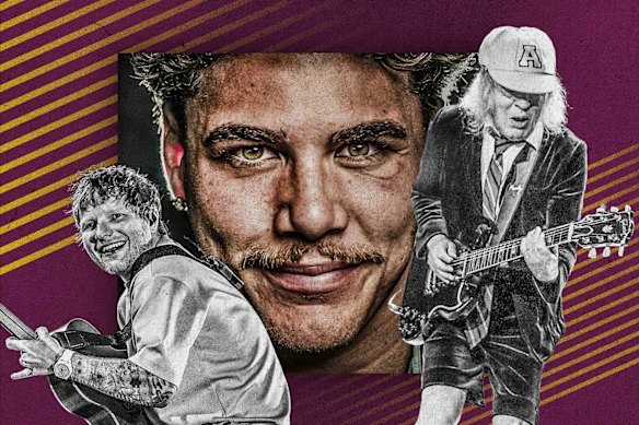AC/DC and Ed Sheeran have played in Sydney in the last 18 months, as has rugby league's own rock star Reece Walsh.