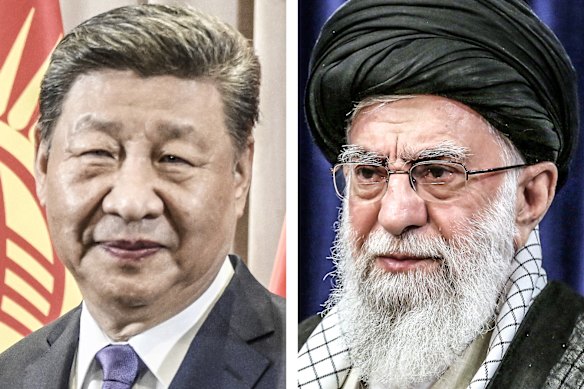 China’s President Xi Jinping and Iran’s Supreme Leader Ayatollah Ali Khamenei.