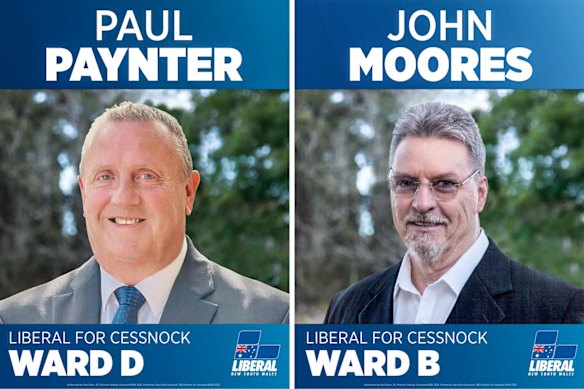 Paul Paynter and John Moores were picked to run as Liberals for in the council elections until a major administrative mistake stopped them.