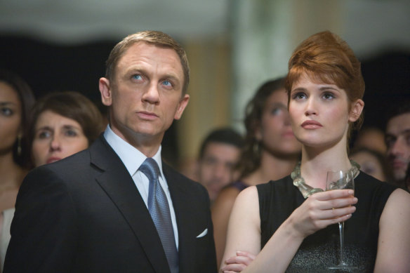 Gemma Arterton as Agent Fields with Daniel Craig in the Bond movie, Quantum of Solace.