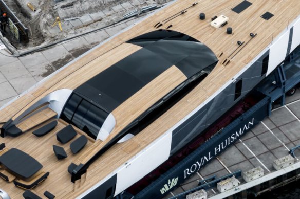 Sarissa is a 59.7-metre Royal Huisman being built for a reported $150 million.
