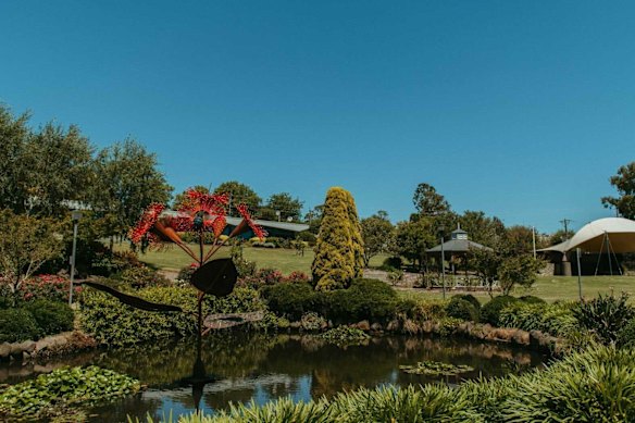 Beautiful scenery … Civic Park in Drouin.
