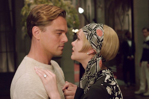 Leonardo DiCaprio and Carey Muligan in Baz Luhrmann’s <i>Great Gatsby</i>.