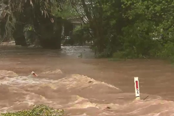 Flooding in Tallarook.