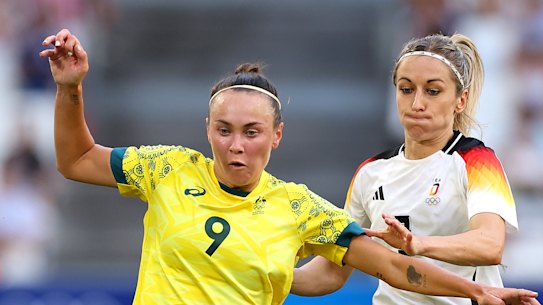Caitlin Foord has had the best chances for the Matildas so far.
