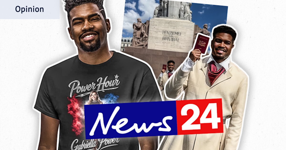 News24 merch sold using the face of pro-migrant influencer