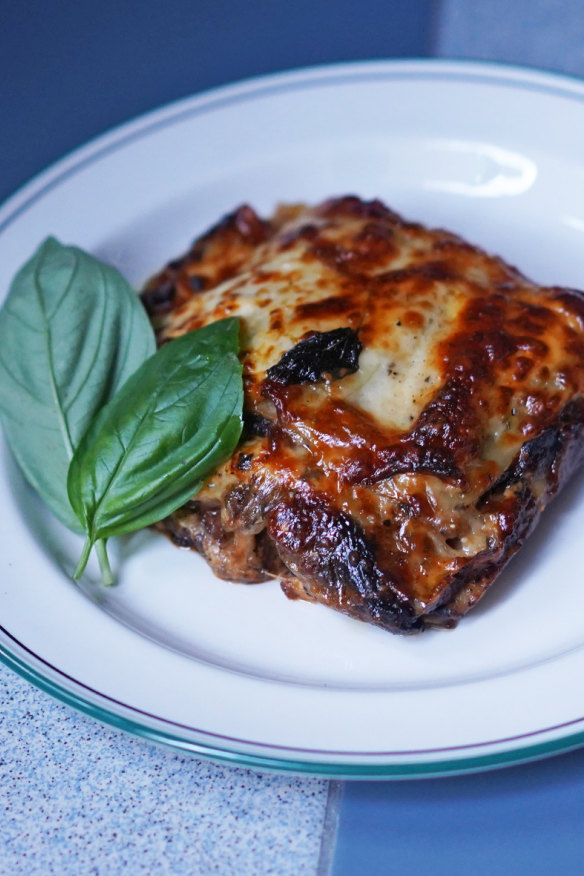 Pine mushroom lasagne