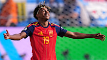 Yamal made his debut for Spain during a Euros qualifier in 2023.
