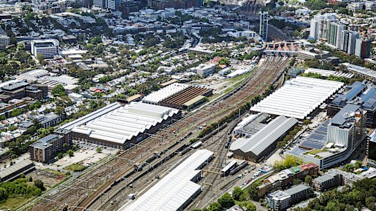 Creative and technology hubs at North and South Eveleigh straddle the rail lines in Sydney’s inner south.