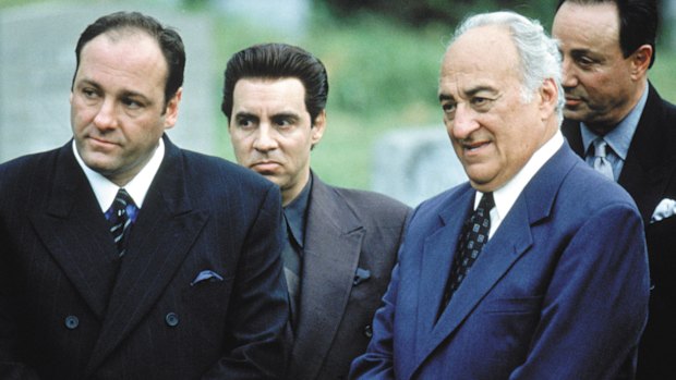 Jerry Adler (right) with James Gandolfini in an episode from season two of The Sopranos. 