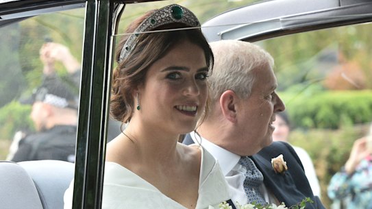 As Eugenie stepped out, fashion watchers had one question in mind