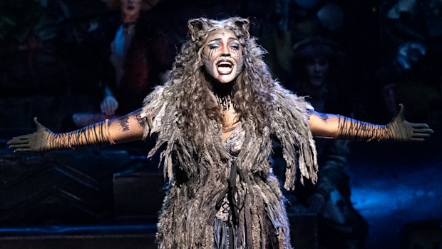 Gabriyel Thomas as Grizabella the Glamour Cat.